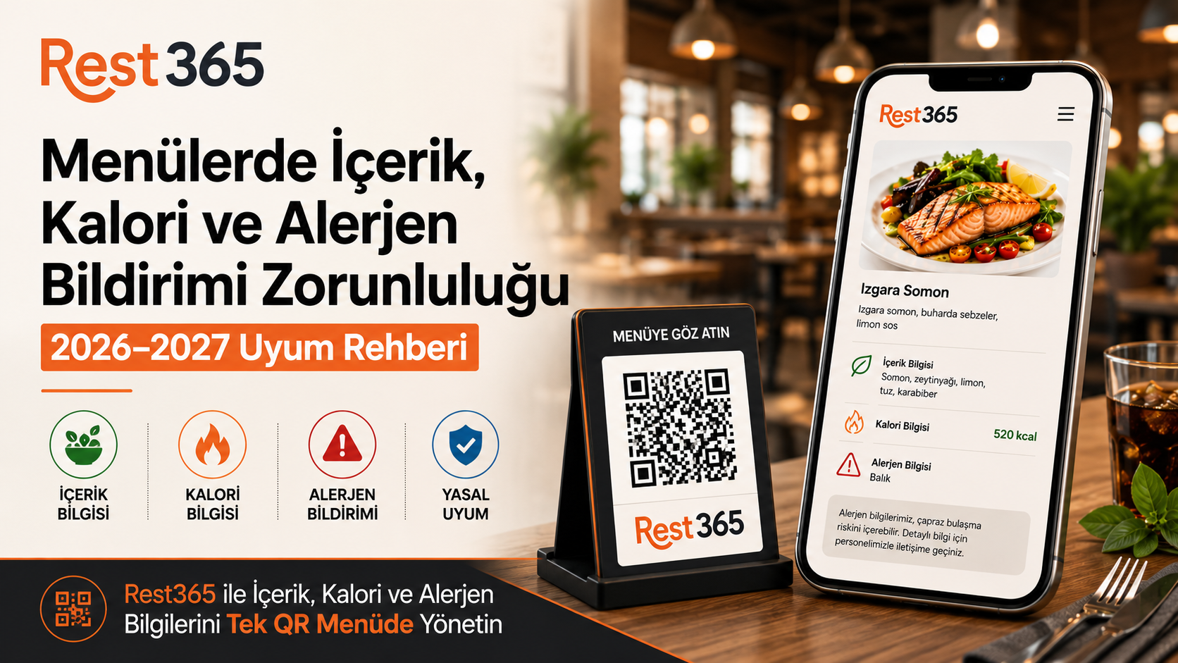 Menülerde İçerik, Kalori ve Alerjen Bildirimi Zorunluluğu: 2026–2027 Uyum Rehberi